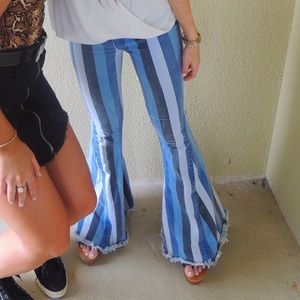 Show me your mumu striped jeans!